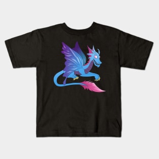 Blue Fairy Dragon Kids T-Shirt